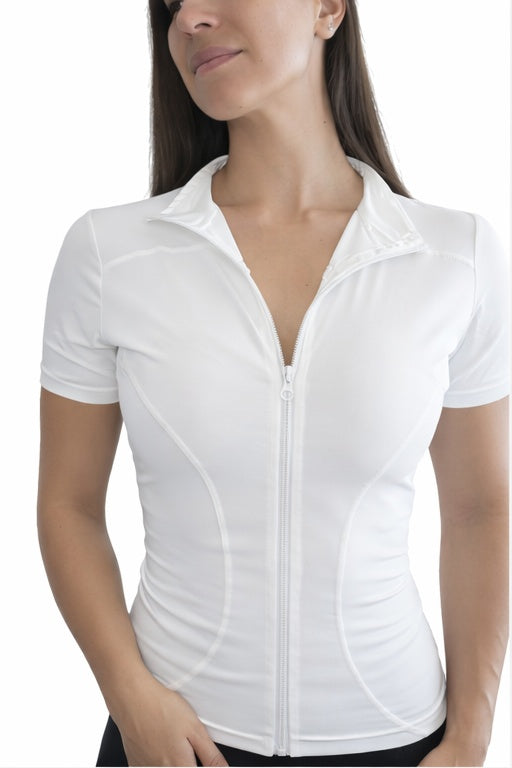 Top Sculpt con Cierre - Blanco