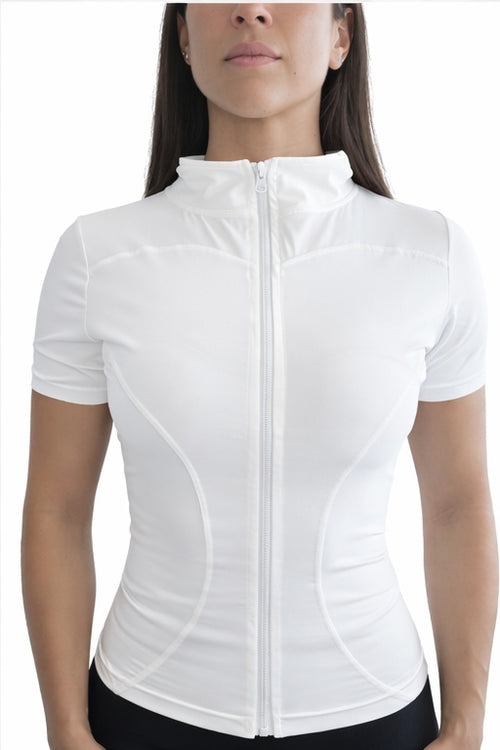 Top Sculpt con Cierre - Blanco